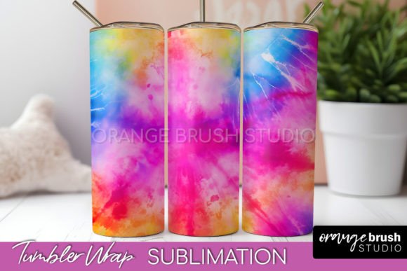 Download Tie Dye Tumbler Wrap - Rainbow Tumbler - Tie dye Collection