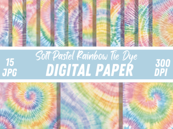 Download Watercolor Soft Pastel Rainbow Tie Dye - Tie dye Collection