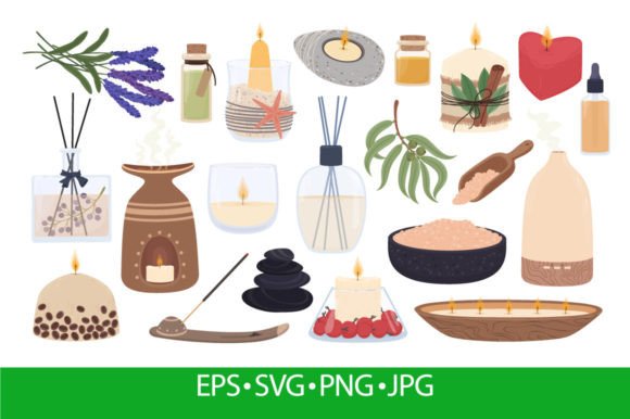 Download Aromatherapy and Spa Elements, Scented - Aromatherapy Collection