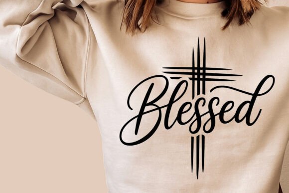 Download Blessed SVG, Christian Apparel Religious - Blessed Collection