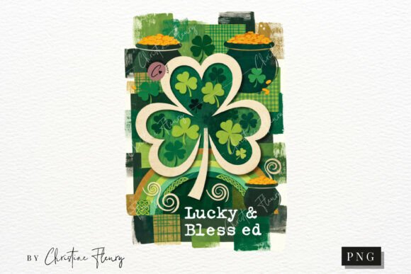Download St Patrick's Day Lucky &amp; Blessed PNG - Blessed Collection