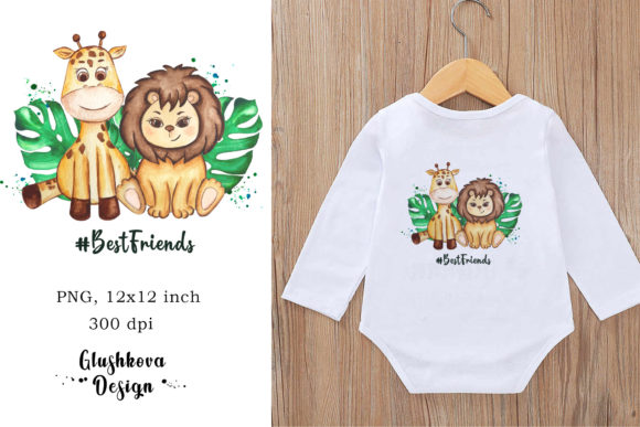 Download Lion, Baby PNG, Giraffe, Illustration - Premium Bundle