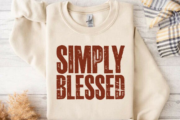 Download Simply Blessed PNG, Fall Sublimation PNG - Blessed Collection