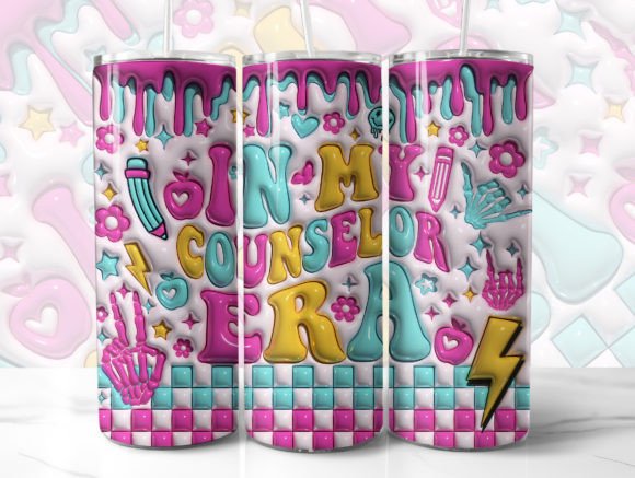 Download In My Counselor Era 3D Tumbler Wrap - 3d tumbler wrap Collection