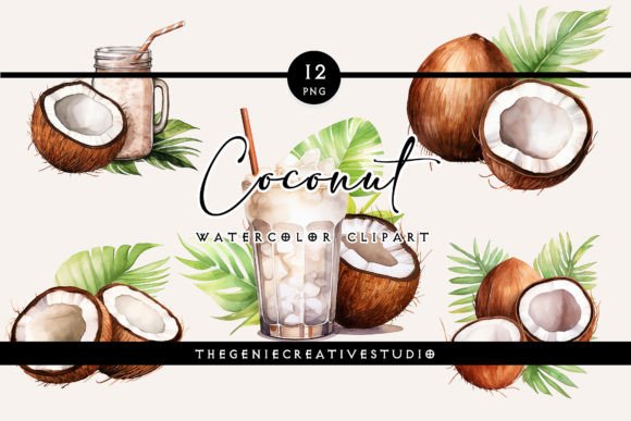 Download Watercolor Coconut PNG Clipart - Watercolor coconut Collection