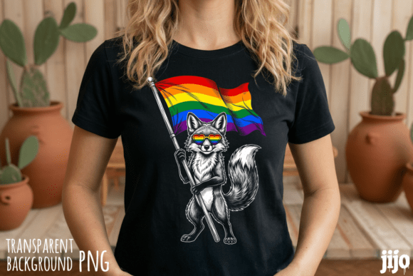 Download Fox Rainbow Pride Flag PNG - Pride flag png Collection
