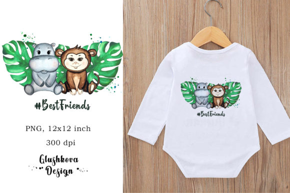 Download Monkey, Illustration, Hippo, Baby PNG - Baby png Collection