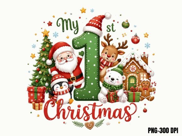 Download My First Christmas 2026 Santa Baby PNG, - Baby png Collection