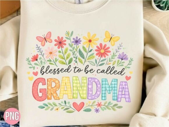 Download Blessed to Be Called Grandma PNG T-shirt - Blessed Collection
