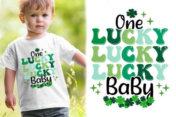 Download One Lucky Baby PNG T-shirt Design - Baby png Collection